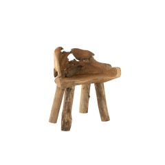 CHAIR ROOT TEAK WOOD NATURAL 80    - CHAIRS, STOOLS